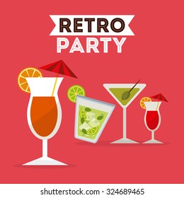 retro party design, vector illustration eps10 graphic 