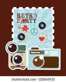 retro party design, vector illustration eps10 graphic 