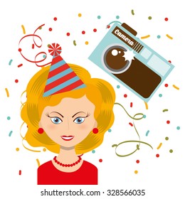 retro party design, vector illustration eps10 graphic 
