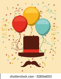 retro party design, vector illustration eps10 graphic 