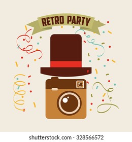 retro party design, vector illustration eps10 graphic 