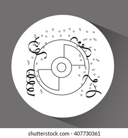 retro party icon design 