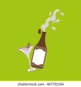 retro party icon design 