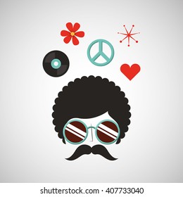 retro party icon design 