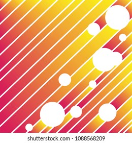 Retro Party Pattern. Festive Striped Background in orange, yellow and pink colours. Space design. Vector illustration eps10.