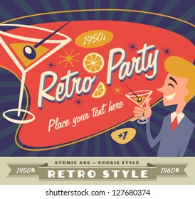 Retro Party Poster