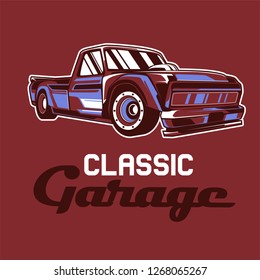 Retro Hot Rod Car Poster Tshirt Stock Vector (Royalty Free) 524684578