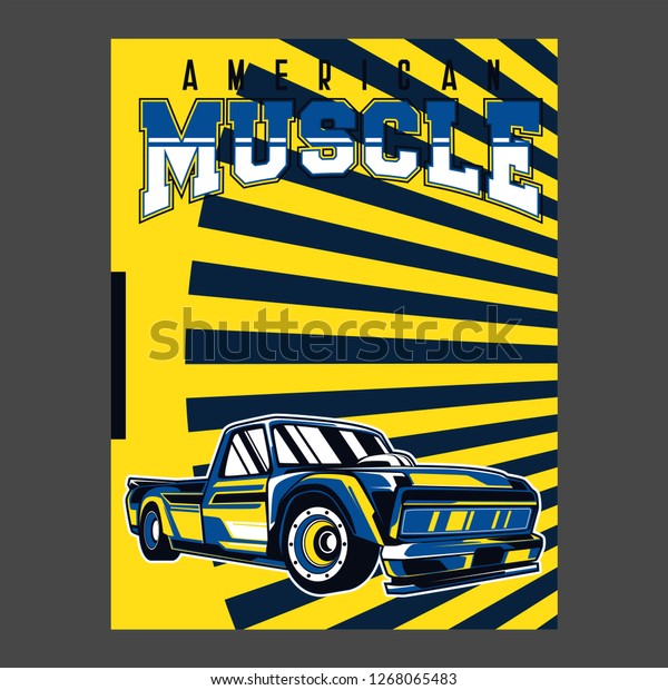 Retro party poster with car. Vector illustration -
Vector 