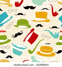 Retro Party seamless vintage background