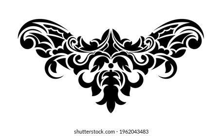Retro pattern antique style acanthus. Good for menus, prints and postcards. Vector illustration