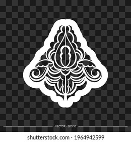 Retro pattern antique style acanthus. Good for logos, prints and postcards. Vector illustration