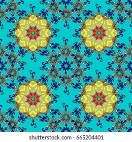 Retro pattern antique style acanthus. Vector illustration. Decorative design element filigree calligraphy. Vintage baroque mandala ornament on background.