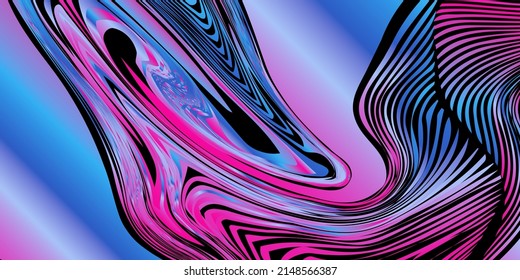 Retro pattern background, trending cyberpunk background, 80s party background, lines pattern, gradient colorful texture, abstract Colorful techno backdrop, Futuristic gradient. cyberpunk style vector