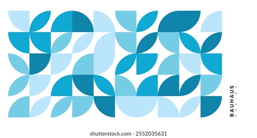 Retro pattern Bauhaus style. Vector illustration