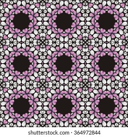 Retro pattern from brilliant stones. Beadwork, handmade, hand embroidery. Beautiful jewelry fabric, shawl, wallpaper. Fashion ornament crystal precious, silver applique rhinestones - stock vector 