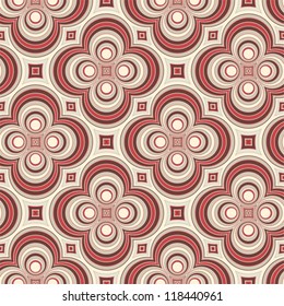 Retro pattern with circles