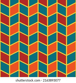 Retro pattern with colorful squares 