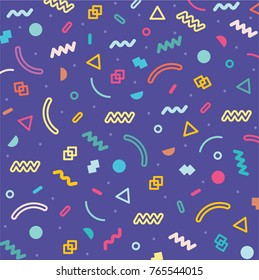 Retro pattern. Colorful style.