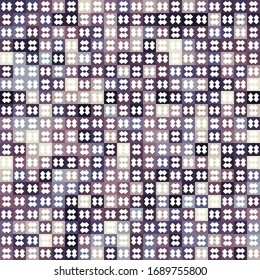 Retro-Muster verschiedener Formen. Farbige Vektorillustration, Mosaikhintergrund. Geometrischer Hipster-Retrohintergrund
