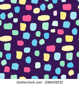 retro pattern with drawing shapes square vector  seamless background