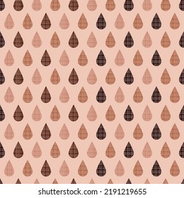 retro pattern in drops with fabric texture