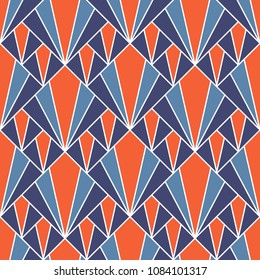 Retro pattern fabric. Vector geometric wallpaper. Interior design. Fashion concept. Tiled ornament.