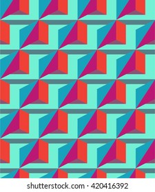 Retro pattern of geometric shapes.