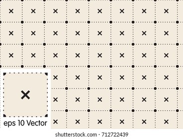 Retro pattern of geometric shapes