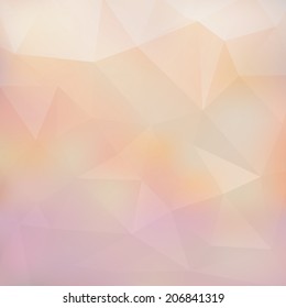 Retro pattern of geometric shapes. Color pastel mosaic banner. Geometric hipster retro background with place for your text. Retro triangle background. Vector illustration