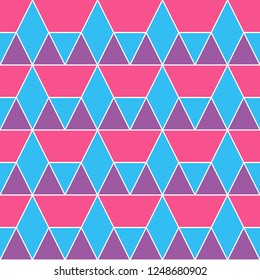 Retro pattern of geometric shapes. Colorful mosaic backdrop. Geometric hipster retro background, place your text on the top of it. Retro triangle background.