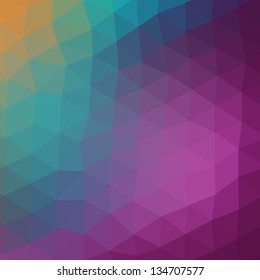 Retro pattern of geometric shapes. Colorful mosaic banner. Geometric hipster retro background with place for your text. Retro triangle background