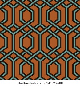 Retro pattern of geometric shapes. Colorful mosaic. Geometric hipster retro background. Retro turquoise background