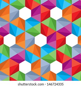 Retro pattern of geometric shapes. Colorful mosaic-banner. 