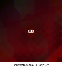 Retro pattern of geometric shapes. Colorful mosaic banner. Geometric retro background with place for your text. Retro triangle background.