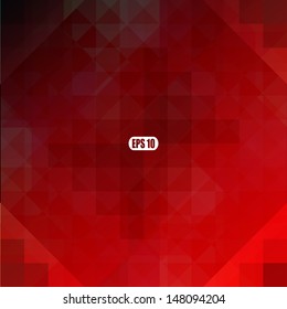 Retro pattern of geometric shapes. Colorful mosaic banner. Geometric retro background with place for your text. Retro triangle background.