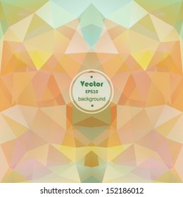 Retro pattern of geometric shapes. Colorful mosaic banner. Geometric hipster retro background with place for your text. Retro triangle background