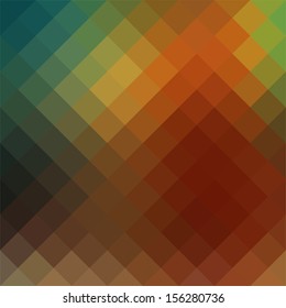 Retro pattern of geometric shapes. Colorful mosaic banner. Geometric retro background with place for your text. Retro triangle background. 
