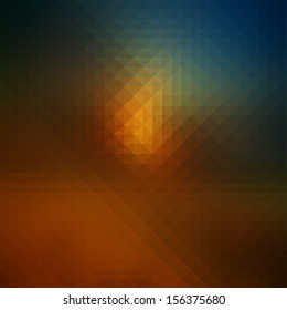 Retro pattern of geometric shapes.  Colorful mosaic banner. Geometric retro background with place for your text. Retro triangle background. 