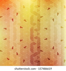 Retro pattern of geometric shapes. Colorful mosaic banner - Vector Illustration