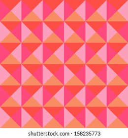 Retro pattern of geometric shapes. Colorful mosaic banner. Geometric hipster retro background with place for your text. Vector seamless pattern