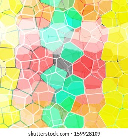 Retro pattern of geometric shapes. Colorful mosaic banner. Geometric retro background with place for your text. Retro triangle background. 