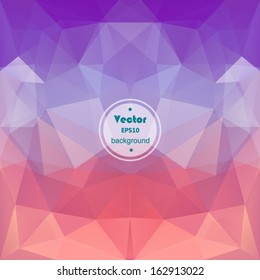 Retro pattern of geometric shapes. Colorful mosaic banner. Geometric hipster retro background with place for your text. Retro triangle background