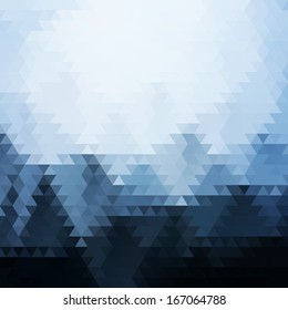 Retro pattern of geometric shapes. Colorful mosaic banner. Geometric background with place for your text. Retro triangle background. Vector background 