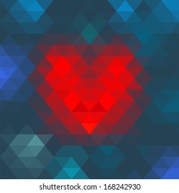 Retro pattern of geometric shapes. Colorful mosaic banner. Geometric background with place for your text. Vector eps10.