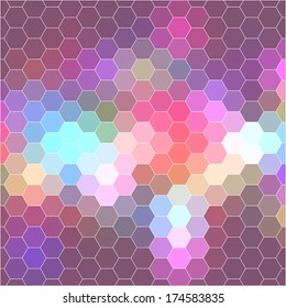 Retro pattern of geometric shapes. Colorful mosaic banner. Geometric background with place for your text. Retro triangle background. Vector eps10. 