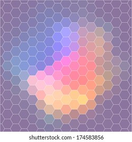 Retro pattern of geometric shapes. Colorful mosaic banner. Geometric background with place for your text. Retro triangle background. Vector eps10. 