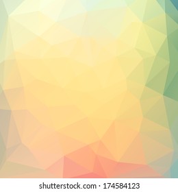 Retro pattern of geometric shapes. Colorful mosaic banner. Geometric background with place for your text. Retro triangle background. Vector eps10. 