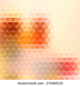 Retro pattern of geometric shapes. Colorful mosaic banner. Geometric background with place for your text. Retro triangle background. Vector eps10. 