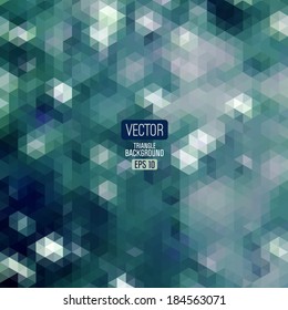 Retro pattern of geometric shapes. Colorful mosaic. Retro triangle background