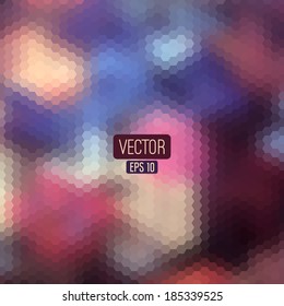 Retro pattern of geometric shapes. Colorful mosaic. Retro triangle background